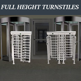 People barrier full height turnstiles