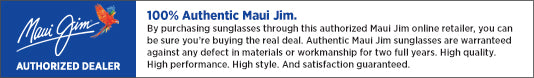 Maui Jim Authorized Dealer Banner