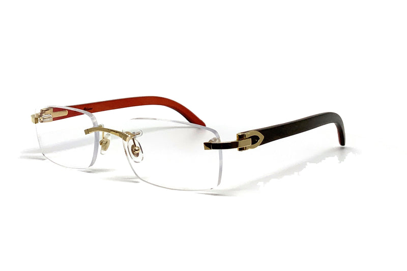 red wood cartier glasses