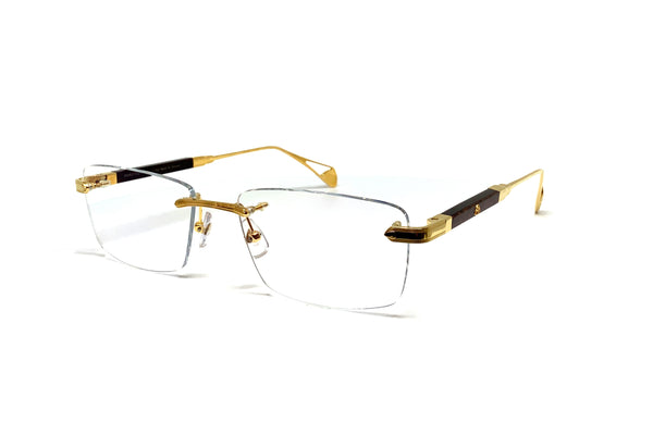 Maybach Eyeglasses - The Editor I (Gold/Amboyna/Ebony)