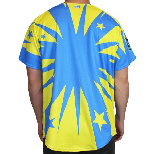 blue and yellow jersey