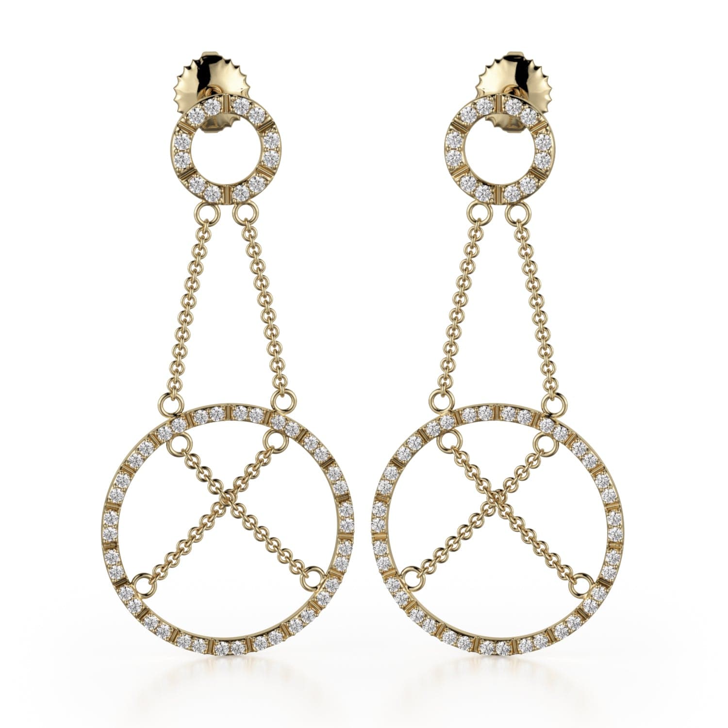 Wardrobe Favourite Diamond Drop Earrings | Radiant Bay