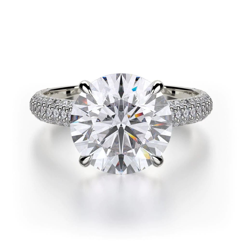 2 carat lab grown diamond bridal ring set, big pear cut ring with diamond  crown / Ariadne | Eden Garden Jewelry™