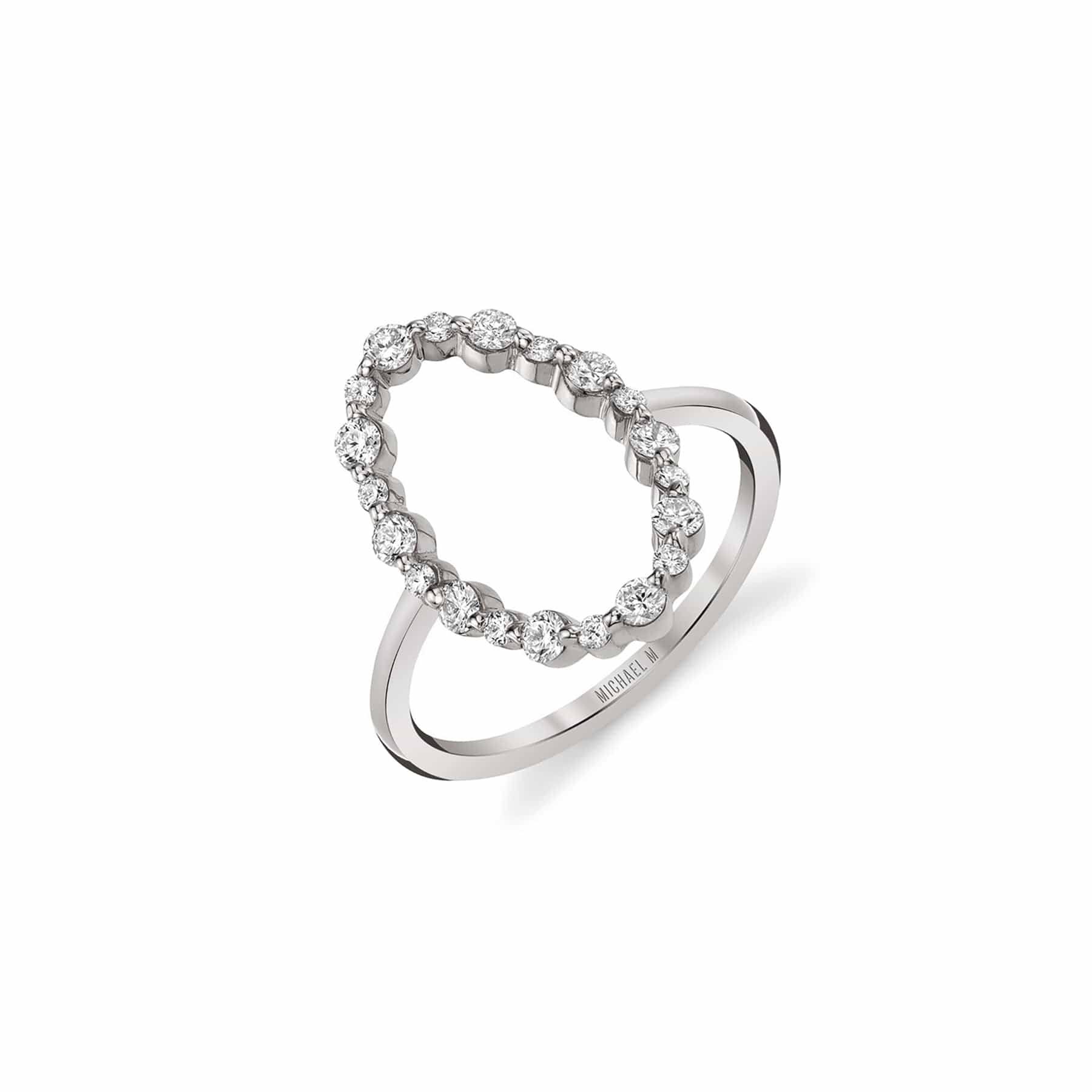 White gold clearance circle ring