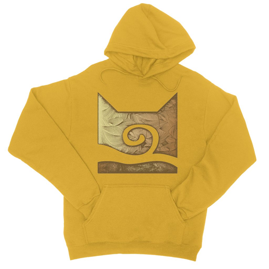 yellow college hoodie