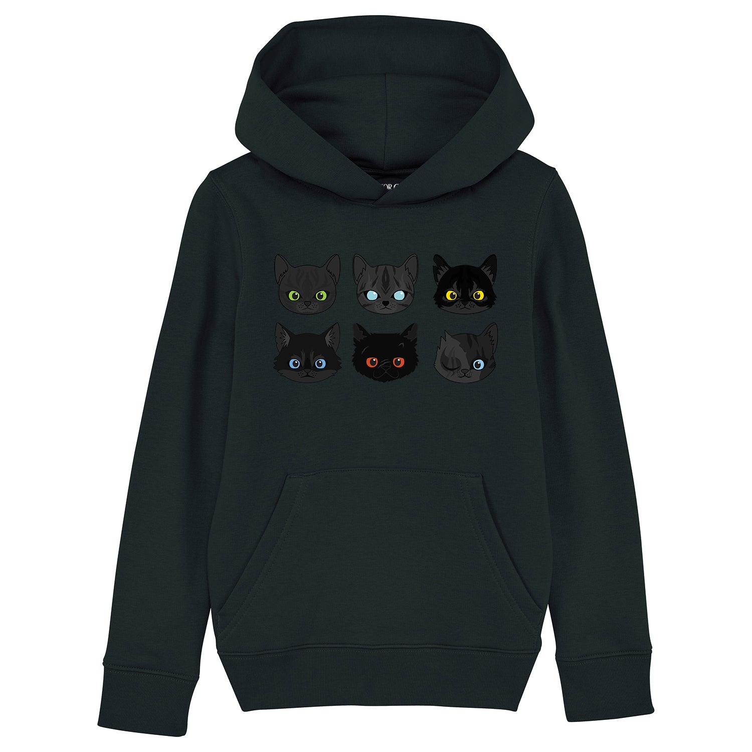 Cats Hoodie Warrior - Adult Unisex Cats - Four