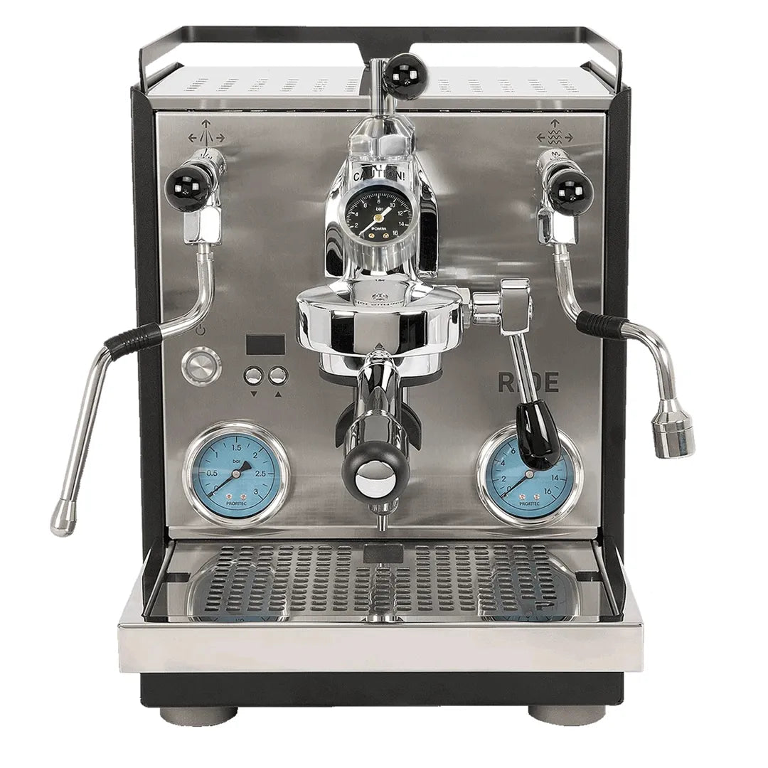 Profitec Ride Dual Boiler Espresso Machine with Flow Control (Black and Stainless Steel) Case (Bulk Format)