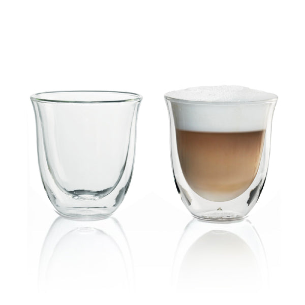 De'Longhi EcoDecalk Descaler Double Walled Thermo Espresso Glasses (Set of  2)