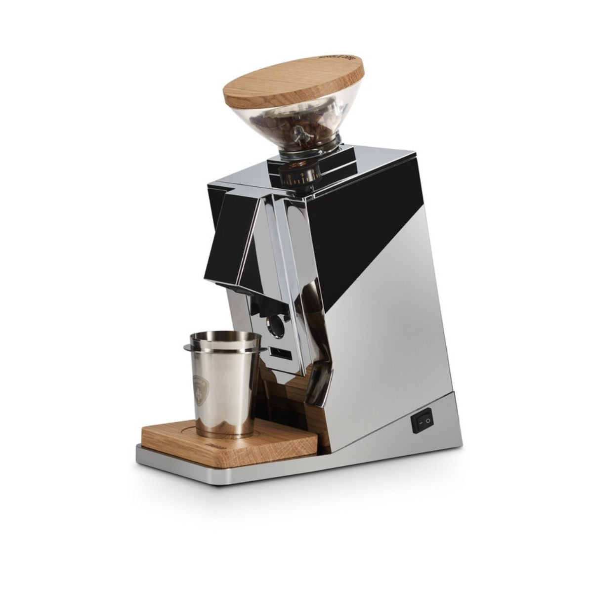 Eureka Oro Mignon Single Dose Grinder | Inclined To Zero Retention Grinder v1.1 (Chrome) - Home Coffee Solutions product image