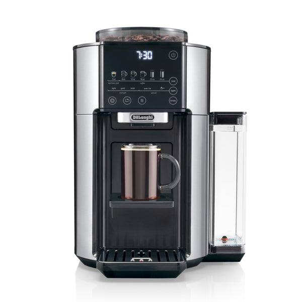 DeLonghi Compact Fully Automatic Coffee Maker Dinamica White ECAM35035W