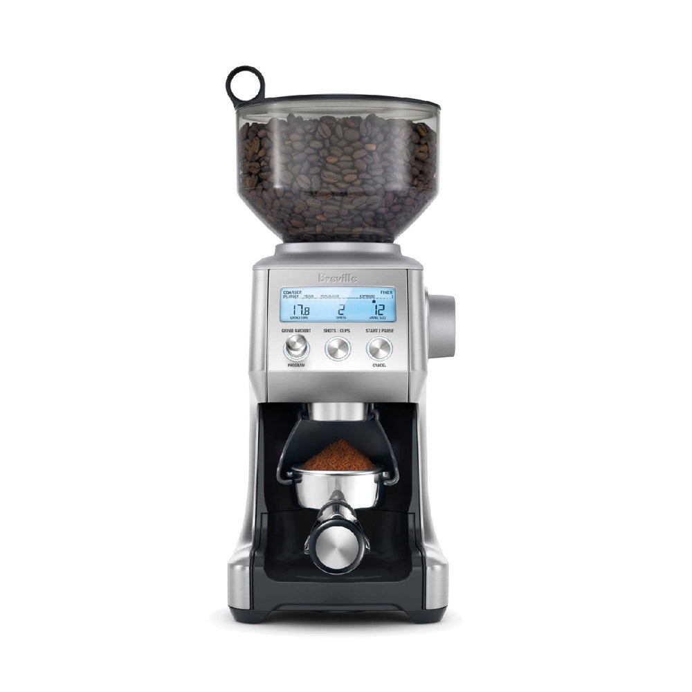 Flyseago Burr Coffee Grinder Electric Espresso Grinder Commercial & Homeuse  Silent Small Coffee Bean Grinder with Hopper Adjustable Grind, With Brush