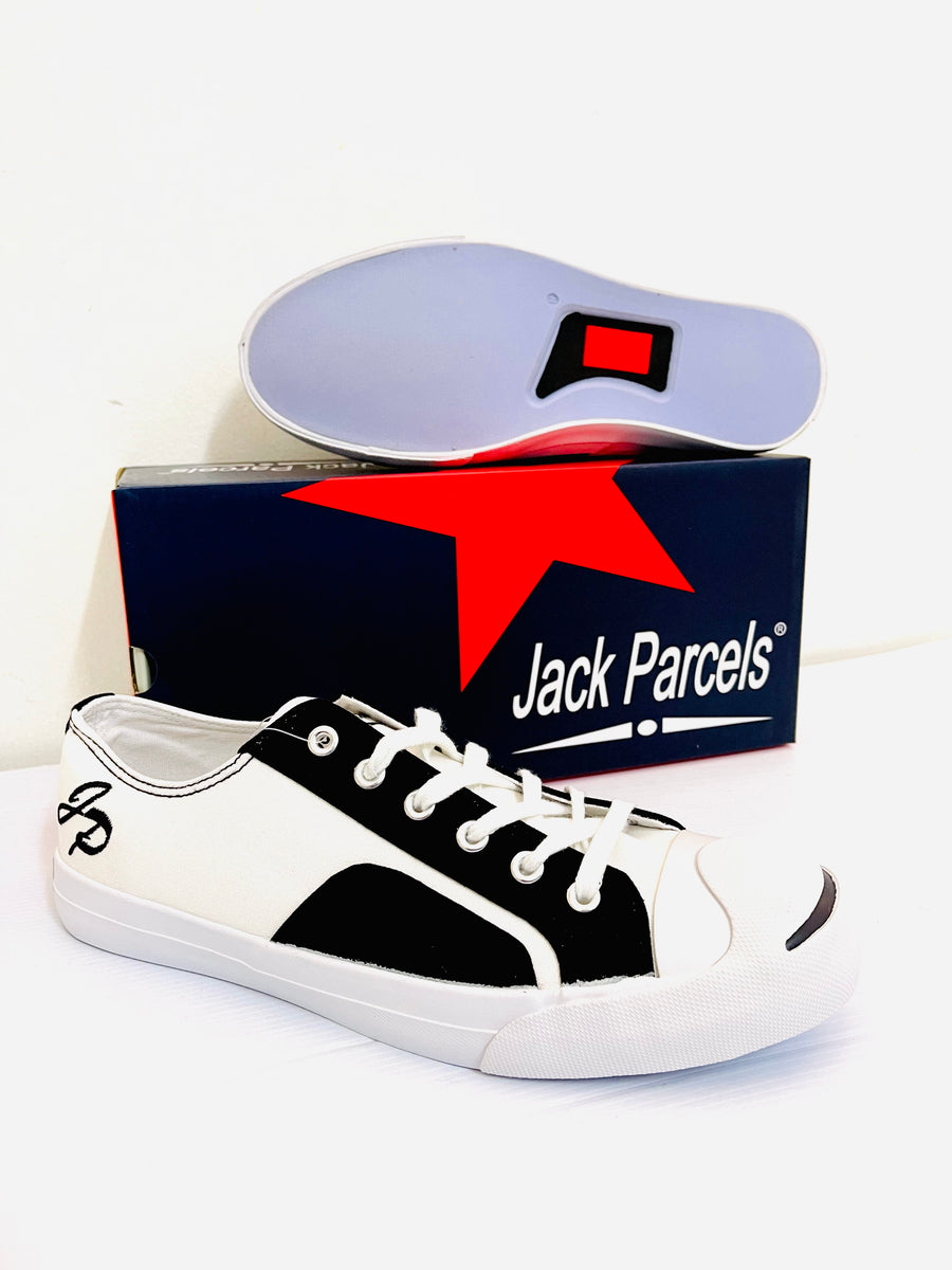 Original Jack Parcels Sneakers: Two-Tone - Black and White – Smitty's ...