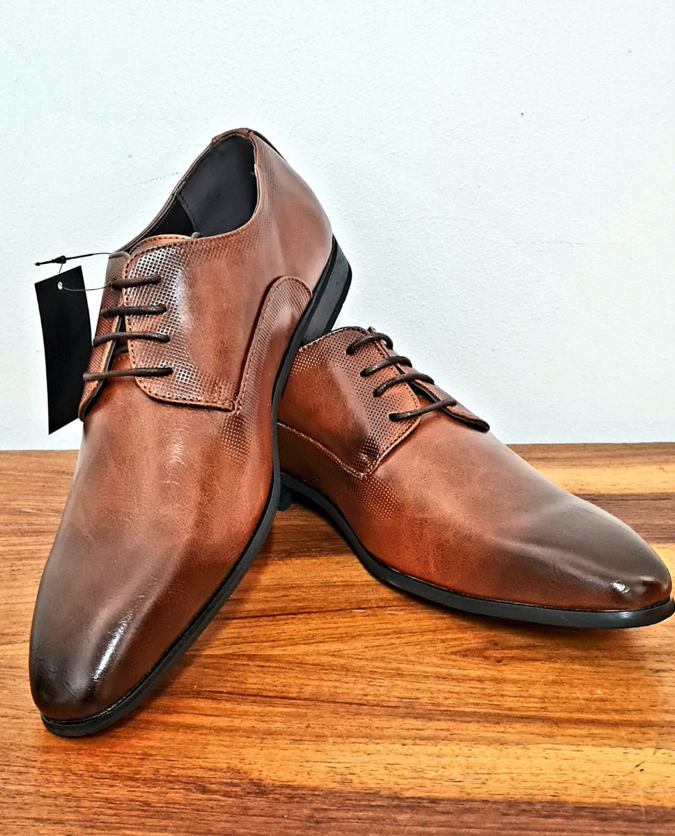 Men's Formal Shoe: Pierre Cardin Lace-up, Brown – Smitty's Online