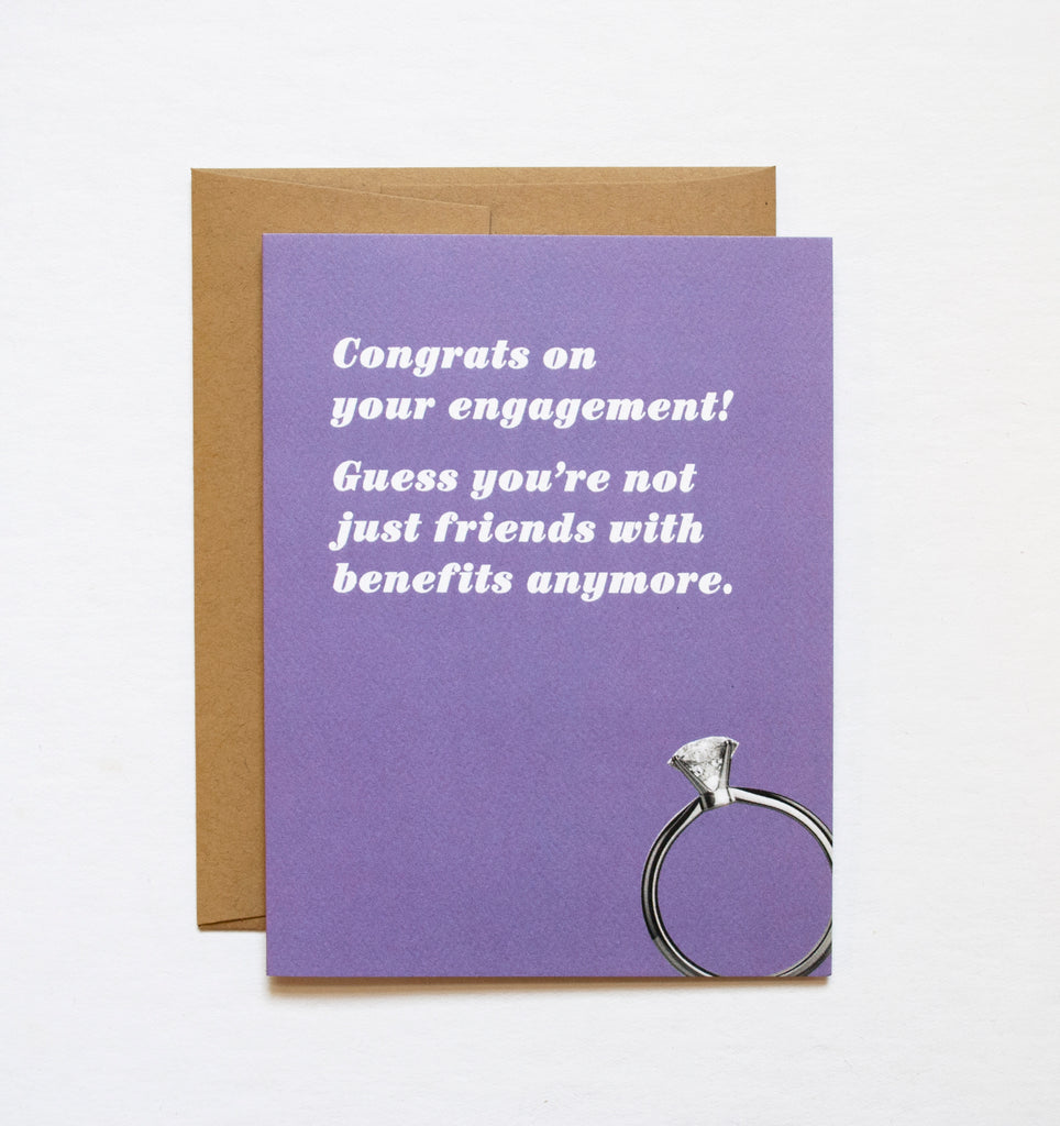 Friends With Benefits Wedding Card The Mincing Mockingbird The Frantic Meerkat