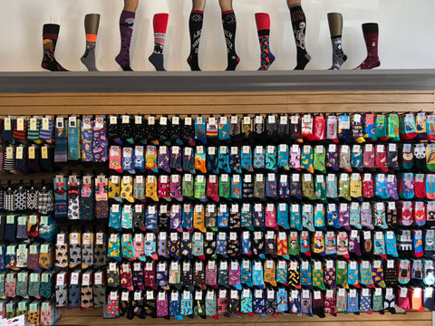 Photo of a wall of socks