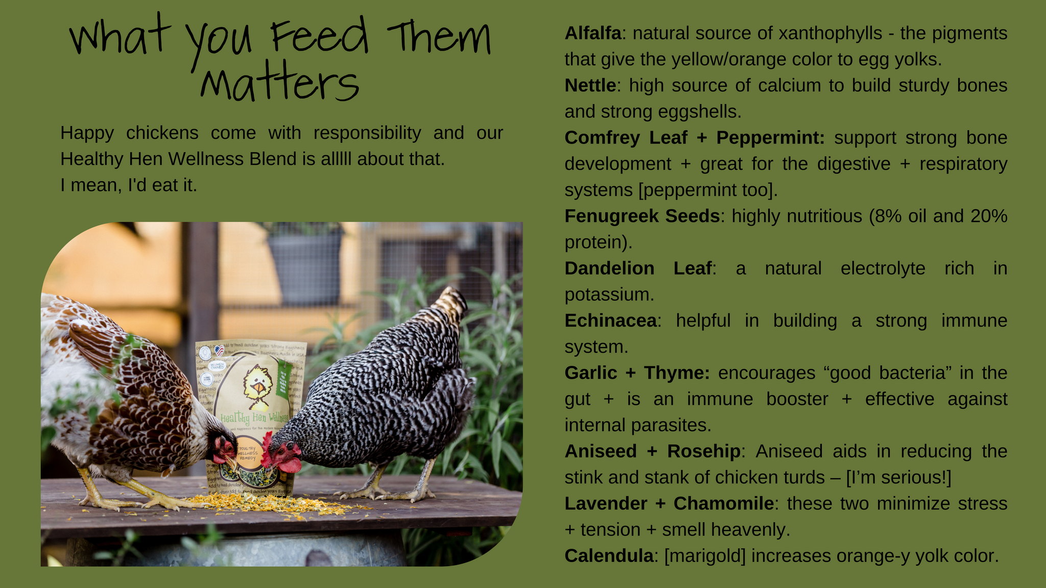 treats for chickens Healthy Hen Wellness 