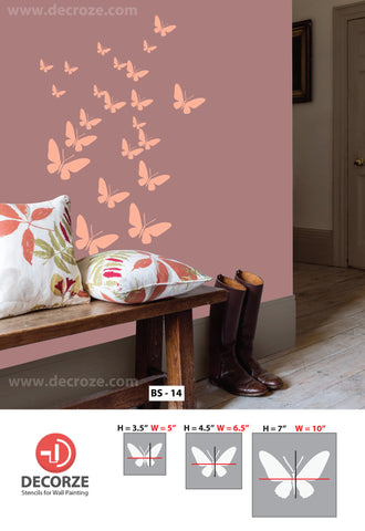 Shop Butterfly Stencils At Decorze Decorze