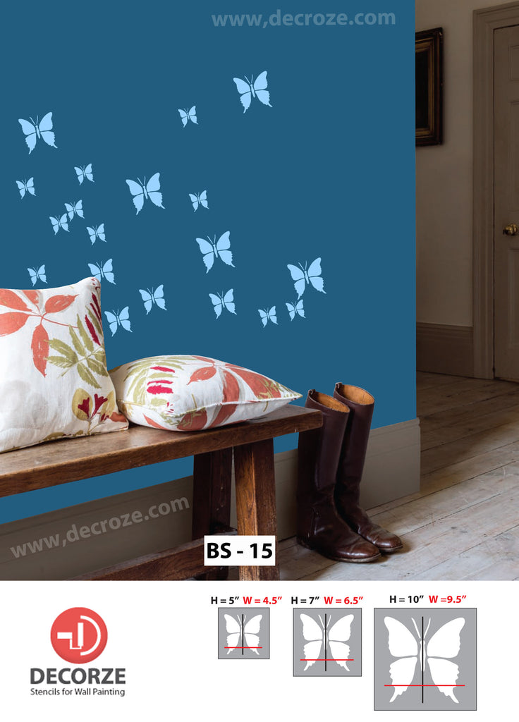 butterfly-stencils-for-kids-room-decoration-reusable-wall-painting