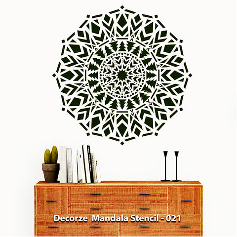 Mandala Art Stencil, OMMandala Wall paintings, Decorze Mandala Stencil  058