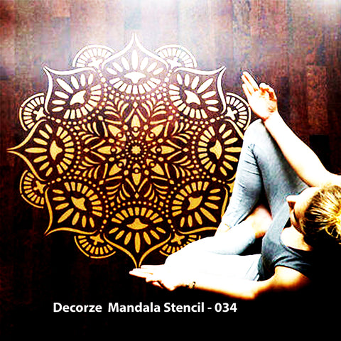 Mandala stencils - Beautiful mandala stencil designs for walls