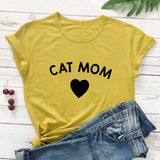 Cat Mom Heart T-Shirt