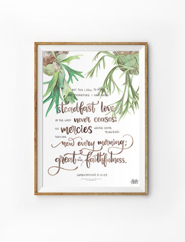 Steadfast Love Poster (in Collaboration with The Commandment Co.)