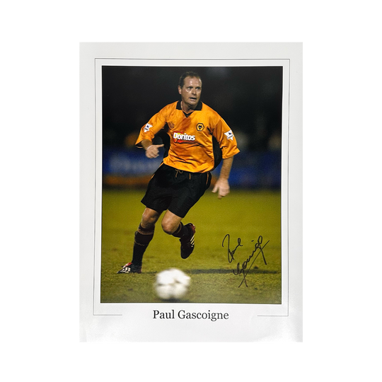 Paul Gascoigne Signed Photo 16x12