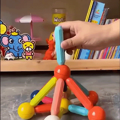 Magnetic Balls and Rods Set Magnet Building Blocks – Poodle Puzzle