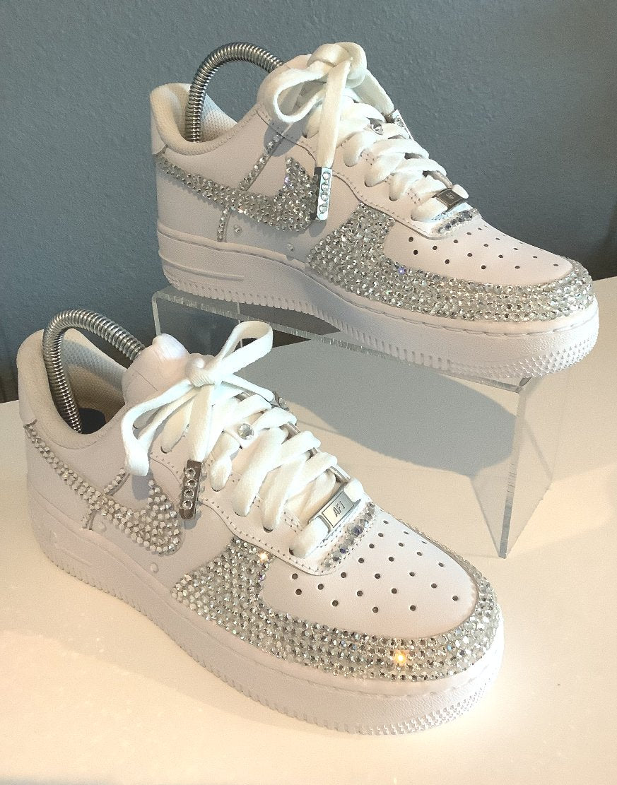 sparkly air force 1s