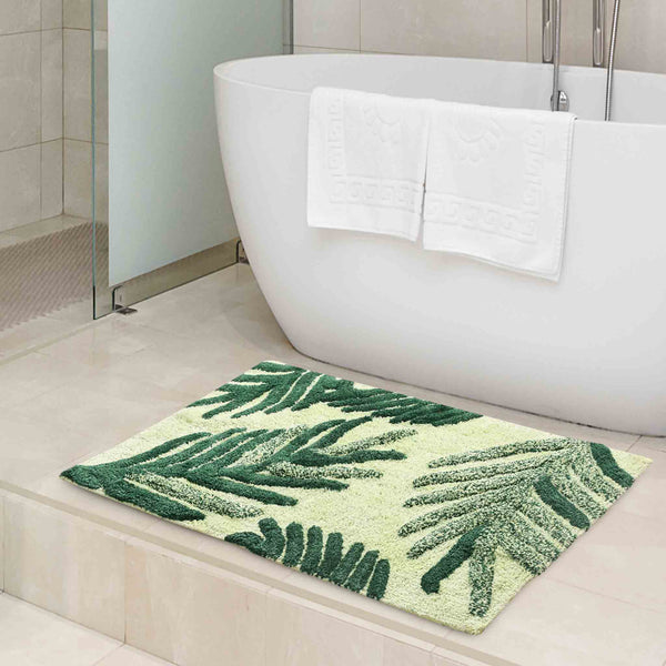 Elephant in Flower Jungle Bath Mat Waterproof Bathroom Rugs