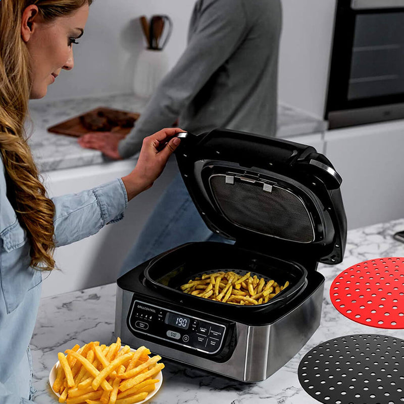 Air Fryer Silicone Pot For Reusable Non-stick Air Fryer Baking Tray Liners  Round Basket Microwave Oven Grill Pan Accessories Baking Dishes Pans  AliExpress | Air Fryer Round Silicone Insert Soft And Flexible
