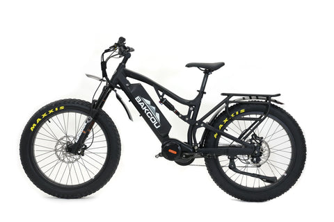 bakcou storm jager mid drive full suspension electric bike