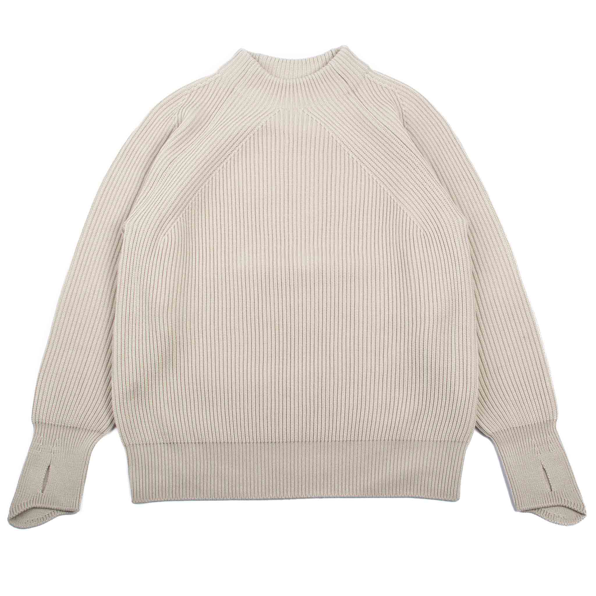 Batoner Signature Rib Hand Warmer Mock Neck Ivory