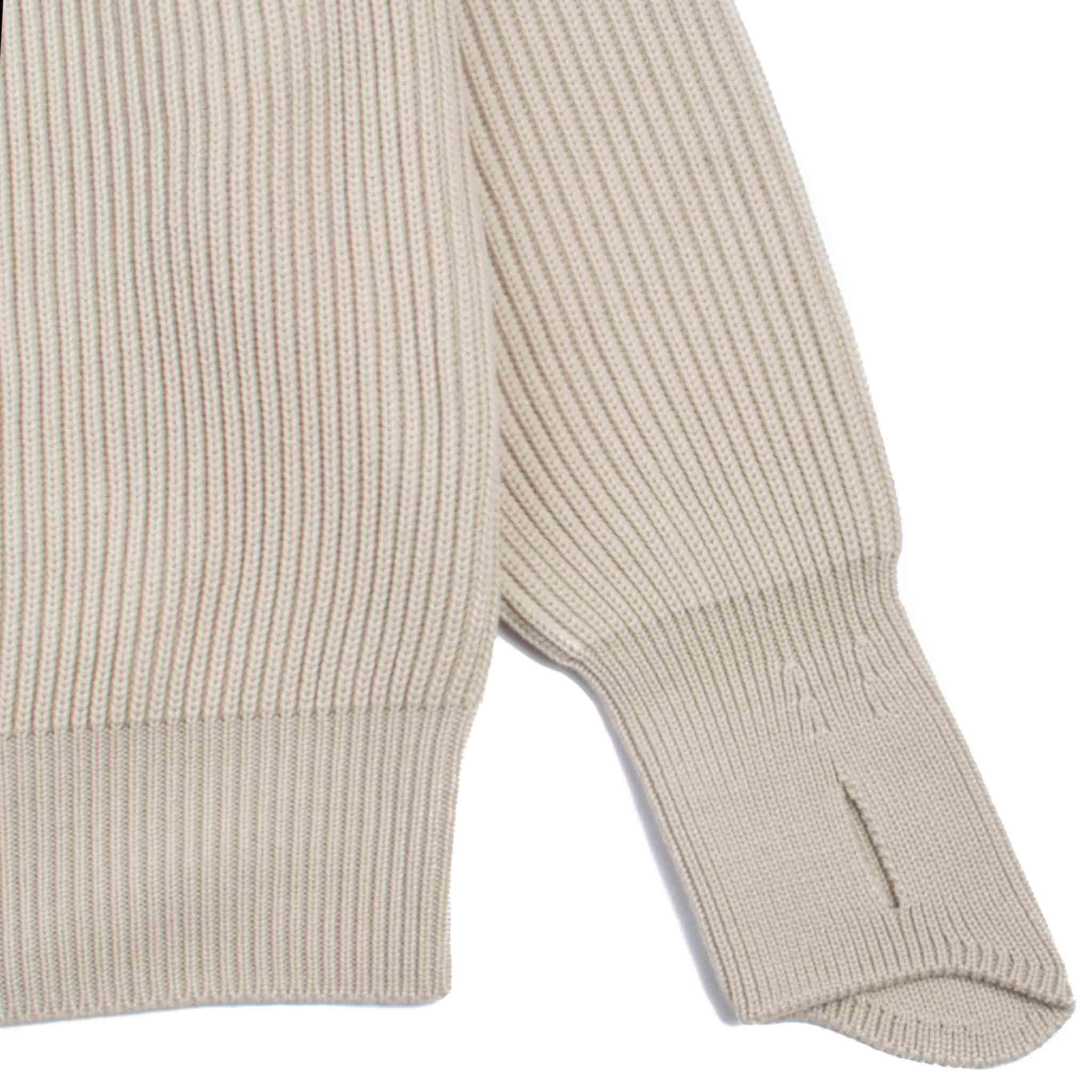 Batoner Signature Rib Hand Warmer Mock Neck Ivory