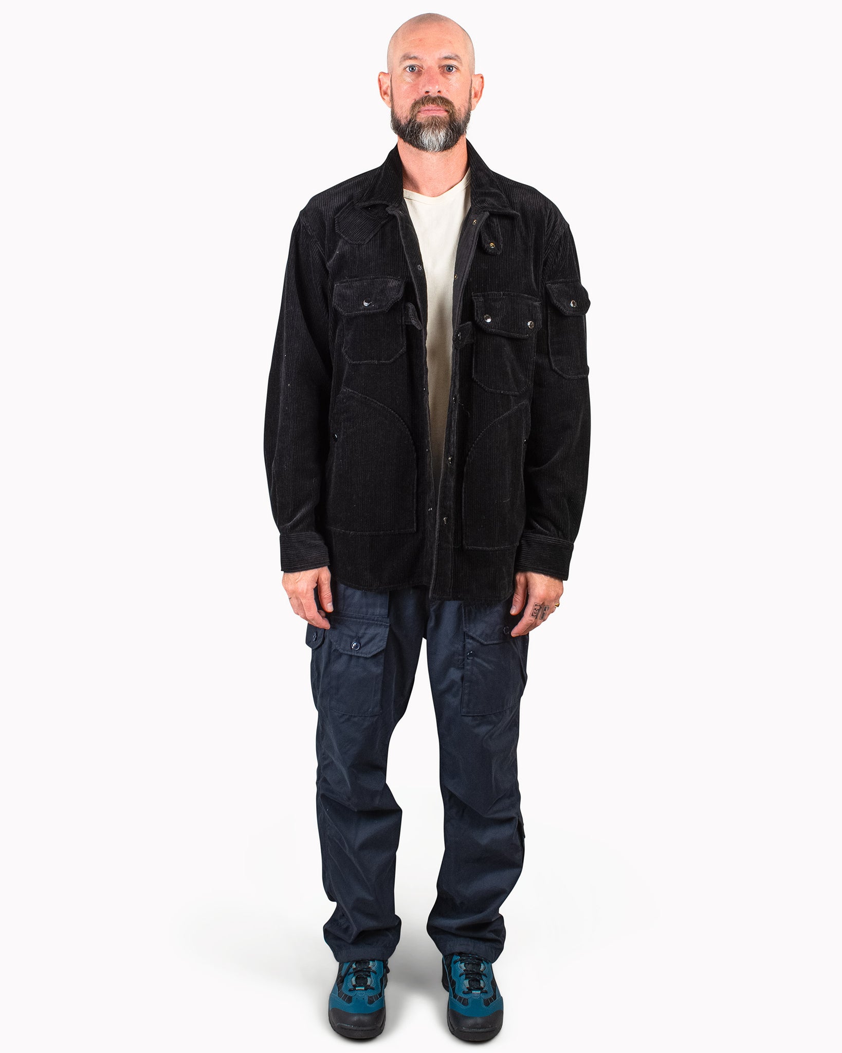 Engineered Garments Explorer Shirt Jacket Black 8W Corduroy