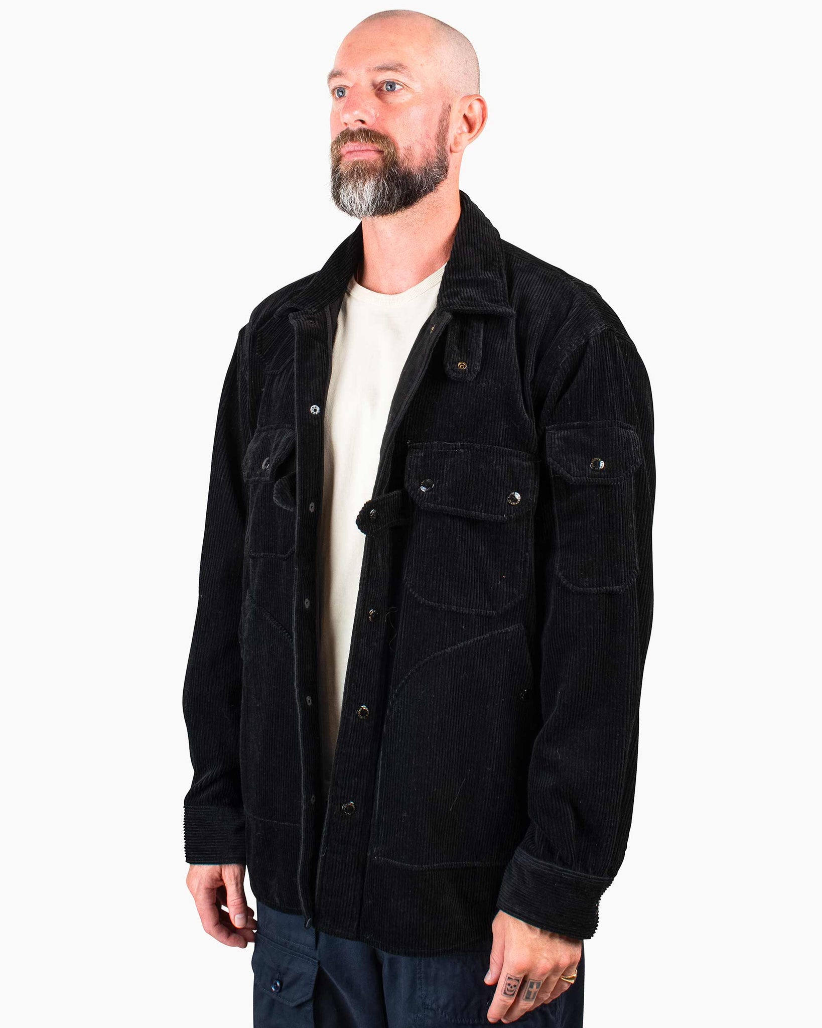 Engineered Garments Explorer Shirt Jacket Black 8W Corduroy