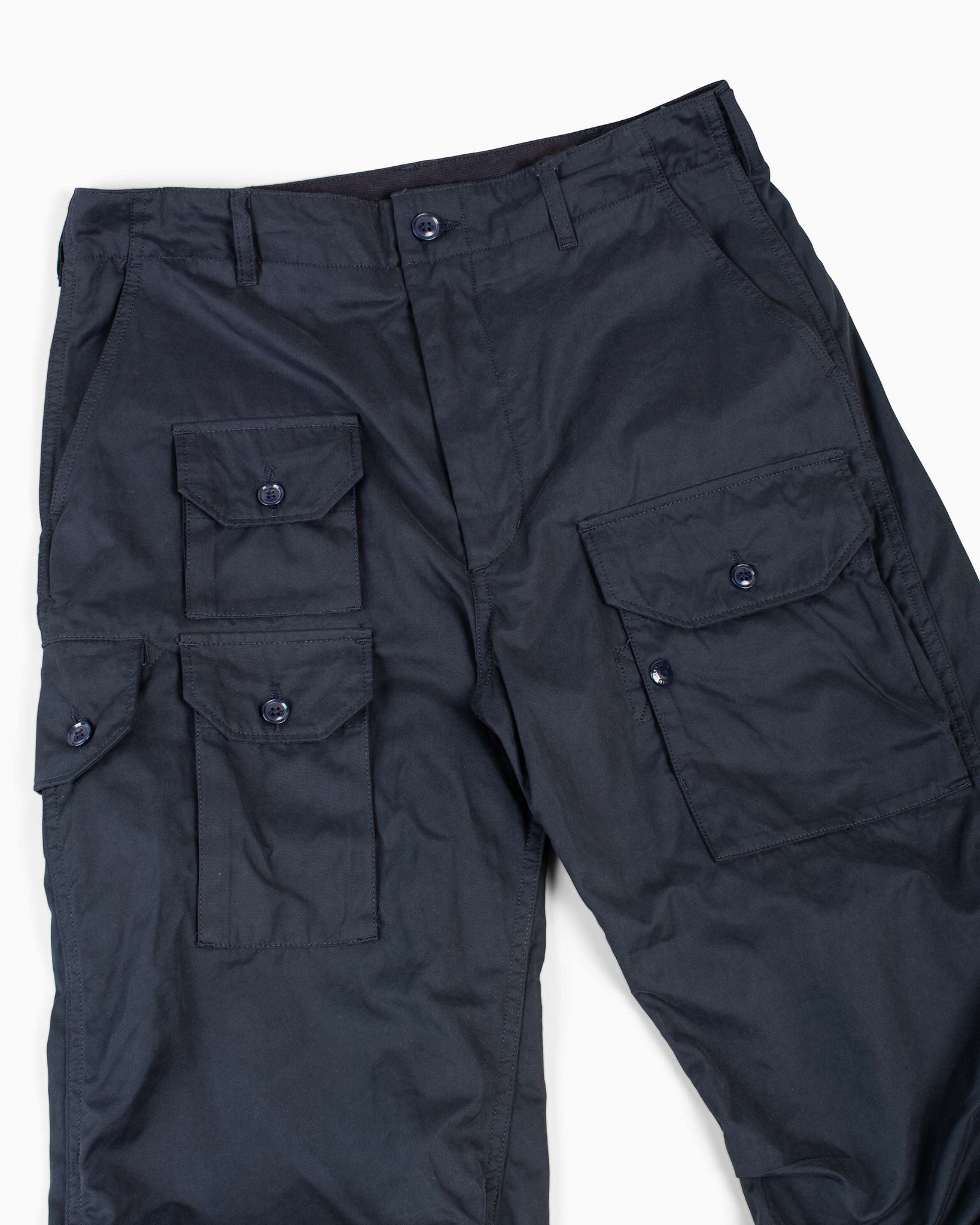 Engineered Garments Flight Pant Dark Navy PC Coated Cloth