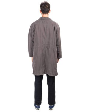 Sage de Cret Stand Fall Collar Coat With Liner Charcoal Cotton/Nylon T