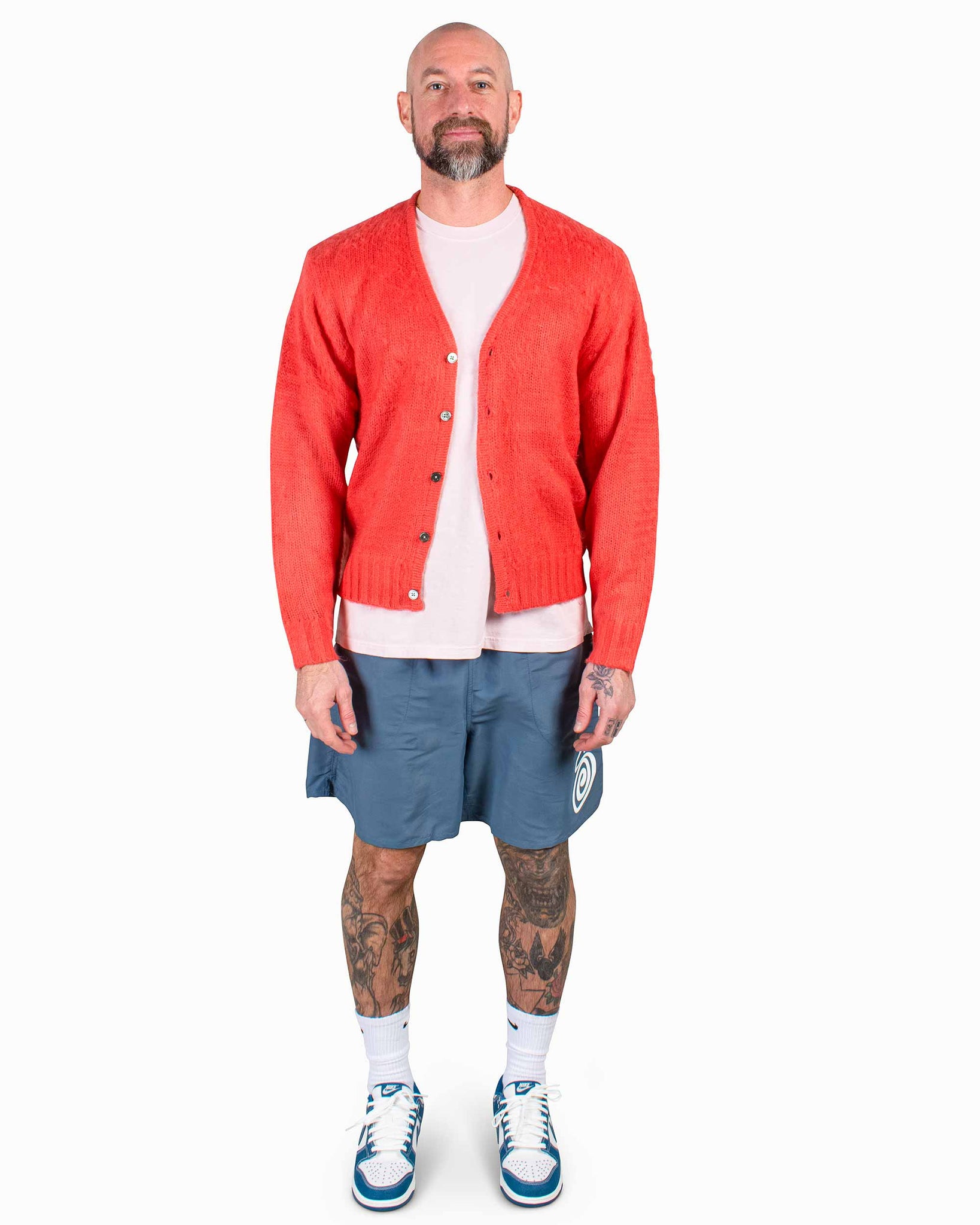 Stüssy Brushed Cardigan Red