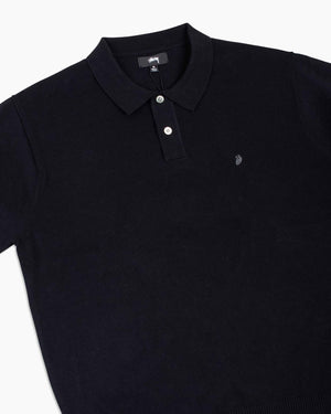 Stüssy Classic SS Polo Sweater Black