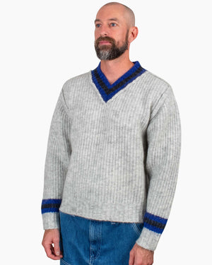 Stüssy Mohair Tennis Sweater Ash