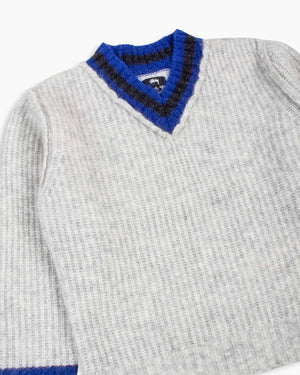 Stüssy Mohair Tennis Sweater Ash