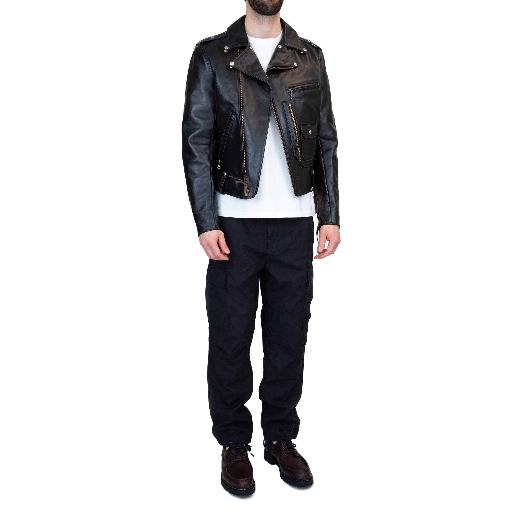 The Real McCoy's BJ9111 J-24 Buco Horsehide Leather Biker Jacket