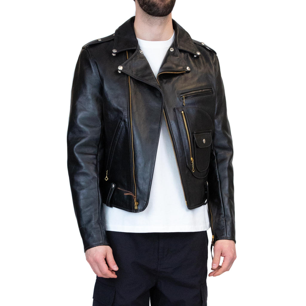 The Real McCoy's BJ9111 J-24 Buco Horsehide Leather Biker Jacket