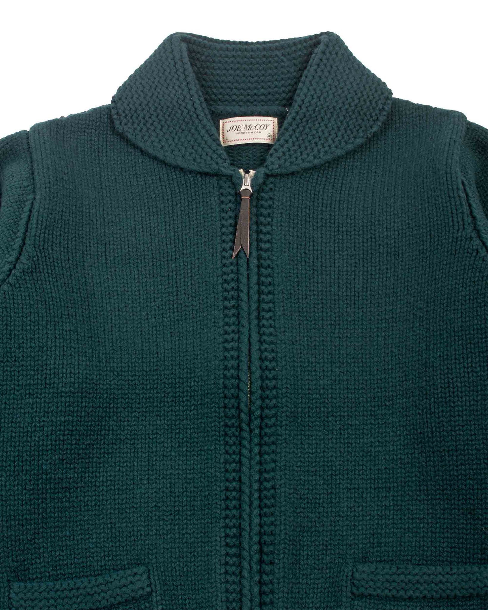The Real McCoy's MC21113 Heavy Wool Cashmere Sweater Green