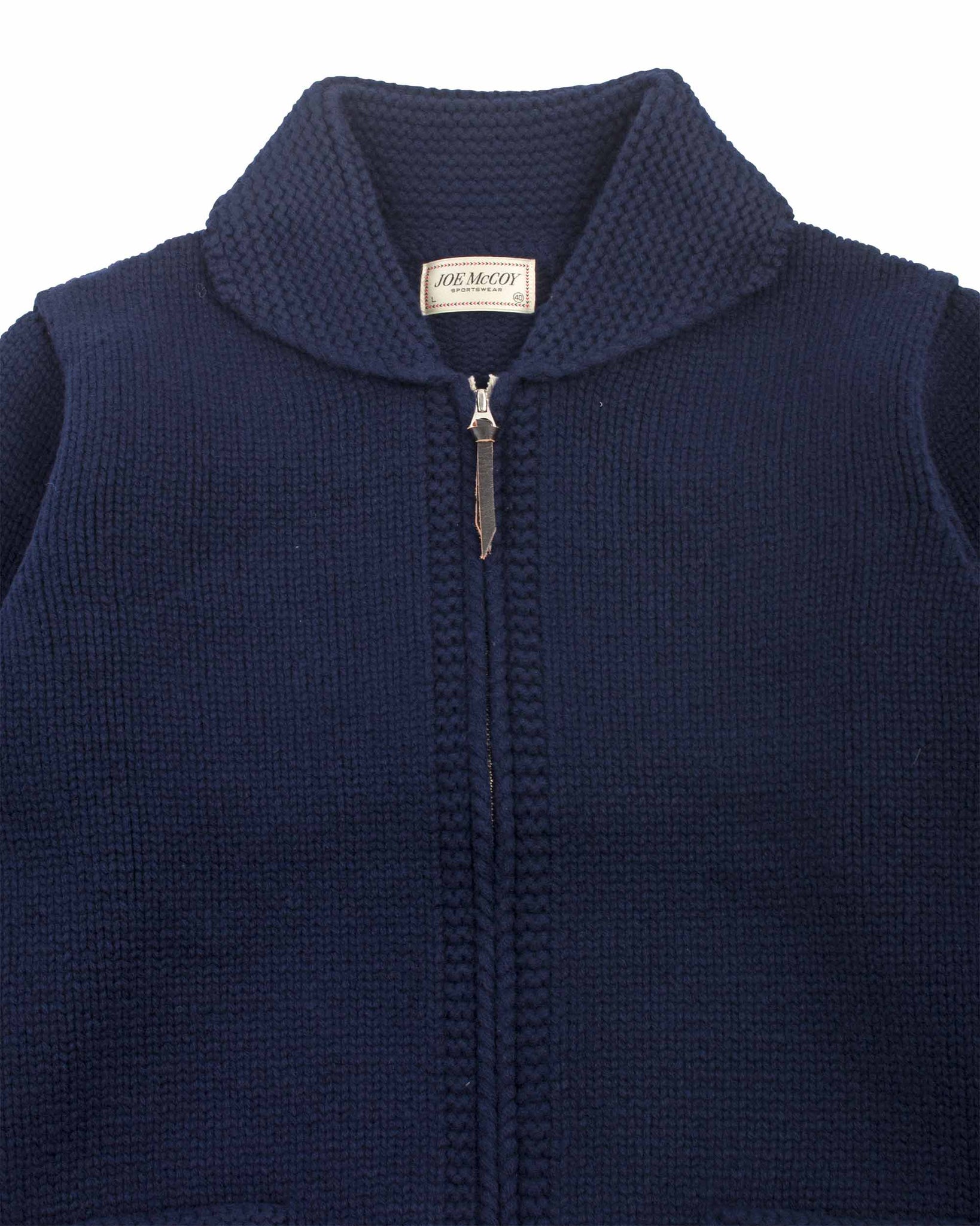 The Real McCoy's MC21113 Heavy Wool Cashmere Sweater Navy