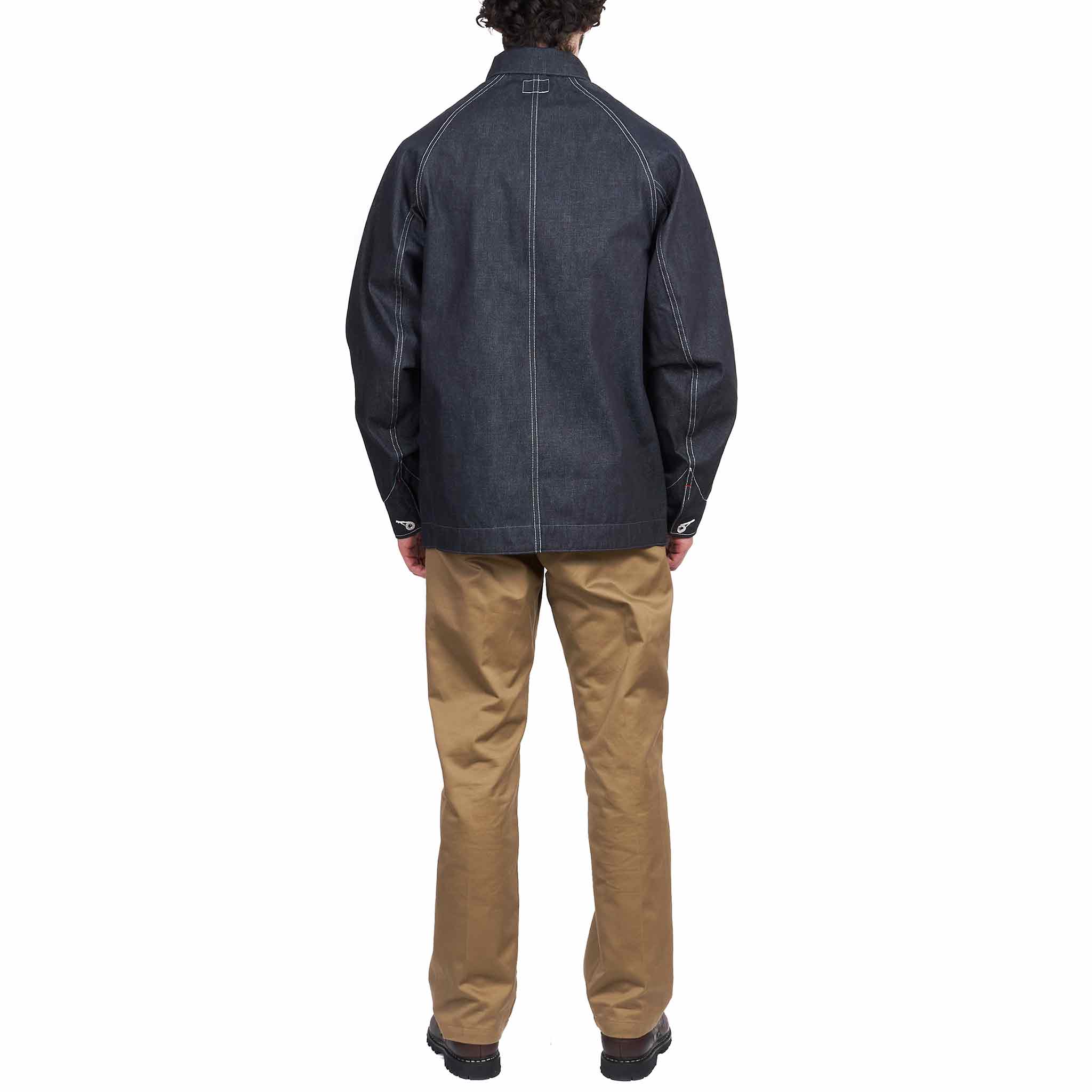 The Real McCoy's MJ21019 8HU WW2 Denim Chore Coat Indigo