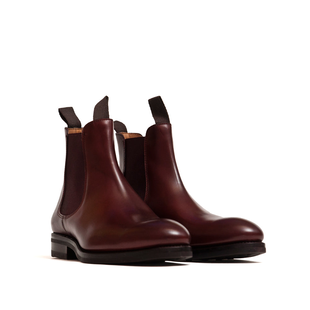 maroon chelsea boot