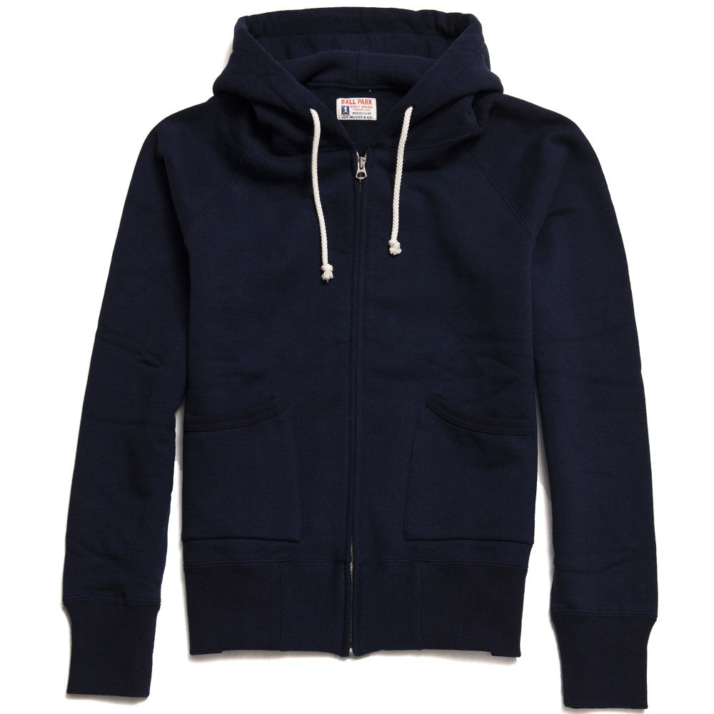 The Real McCoy’s Joe McCoy MC14112 Full Zip Hooded Sweat Navy | lost ...