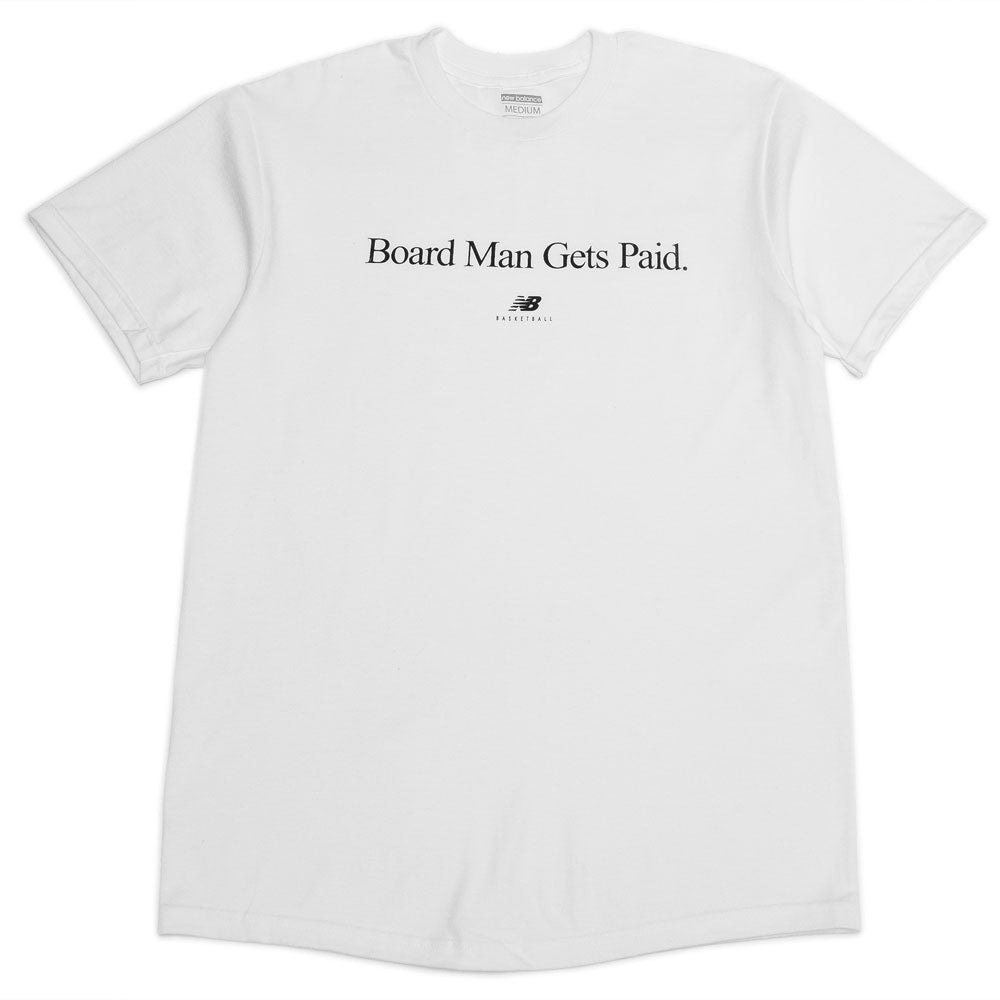 board man gets paid shirt white